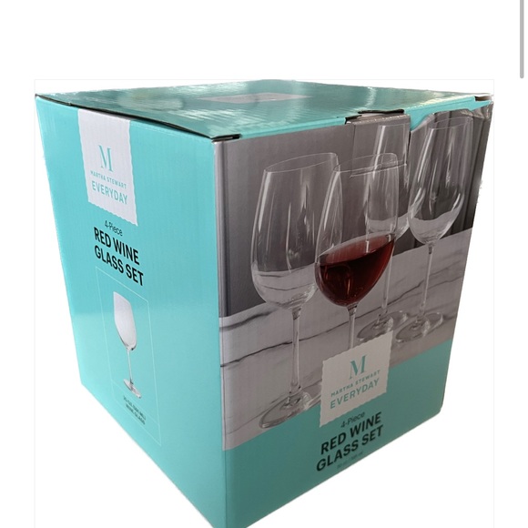Martha Stewart Everyday 4 Piece 20oz Red Wine Glass Set - Picture 5 of 8
